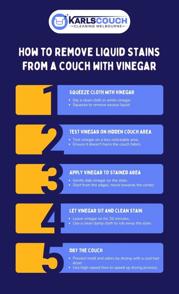 Remove Liquid Stains From The Couch With Vinegar